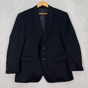 Jos A Bank Mens 42S Black 100% Cashmere Blazer Sport Coat Casual Preppy Soft